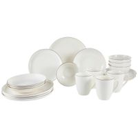 Novel KOMBINOVANÝ SERVIS 20-dielne, nový kostný porcelán (new bone china) keramika