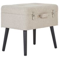 Xora TABURETKA, drevo, textil, kompozitné drevo, 50/46/35 cm