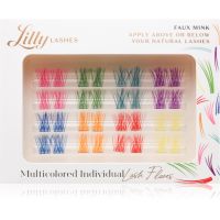 Lilly Lashes Multicolored Individual Wimpernbüschel mit Punkten zum Aufkleben 32 St.