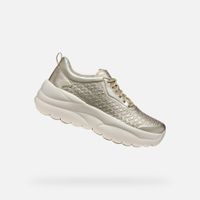 Gold women's sneakers Geox Xtors - Women's