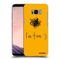 Silikónový čierny obal pre Samsung Galaxy S8 G950F - I am fine