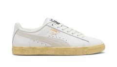PUMA Clyde Vintage - Pánske - Tenisky Puma - Biele - 394687-04 - Veľkosť: 44