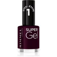 Rimmel Super Gel gel lak za nohte brez uporabe UV/LED lučke odtenek 064 Plum Pudding 12 ml