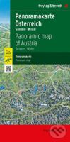 Rakousko 1:350 000 / panoramatická mapa (léto, zima)