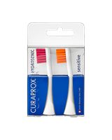 CURAPROX Hydrosonická náhradná hlavica PRO sensitive - magenta/oranžová