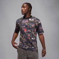 Jordan Brooklyn Printed Tee Black - Pánske - Tričko Jordan - Čierne - HQ8946-010 - Veľkosť: S