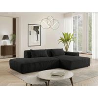 Livetastic ROHOVÁ SEDAČKA, plast, textil, kompozitné drevo, čierna