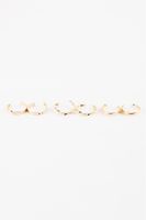 DEFACTO Woman's 3-Piece Ring Gold Earrings