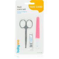 BabyOno Take Care Nail Care манікюрний набір для дітей Red