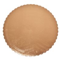 Podnos pevný obojstranný okrúhly priemer 40cm zlato-čierny