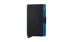 Secrid Miniwallet Matte Black-Blue Unisex - Peňaženka Secrid - Krémová - MM-Black-Blue-One-size - Size: One size
