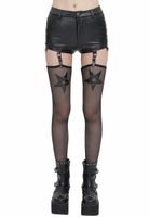 szorty damskie DEVIL FASHION - STARLET SHORTS WITH FISHNET LEGWARMERS S