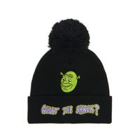 Cropp - Črna kapa beanie Shrek - črna