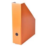 Stojan na časopisy kartón lakovaný  8cm oranžový