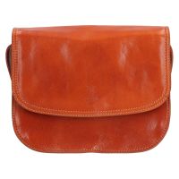 Női crossbody bőr kézitáska Italia Judit - konyak