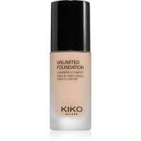 KIKO Milano Unlimited Foundation dlhotrvajúci tekutý make-up s matným efektom odtieň 02 Rose 30 ml