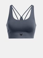 Under Armour Project Rock LG Grind Sportlette Women's Grey Sports Bra