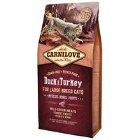 Carnilove Duck and Turkey Large Breed Cats – Muscles,Bones,Joints 6kg