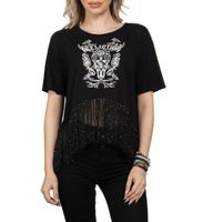 koszulka hardcore damskie - CRYSTAL CANYON - AFFLICTION - AW26344-BK XL