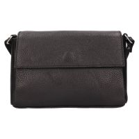 Női bőr crossbody kézitáska Italia Darina - fekete