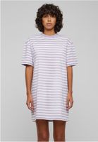 Women's striped dress oversized white/purple