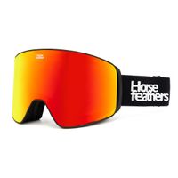 HORSEFEATHERS Snowboardové okuliare Lynx - black/mirror red