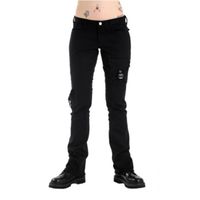 damenhosen Black Pistol - Tasche Hipster Jeans Schwarz 26