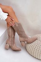 S. BARSKI Vyřezávané Kozačky Kovářky Do Poloviny Lýtka S.Barski