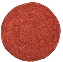 Bergner Prostírání kulaté UK-9403 / UNIKA 38 cm / ratan / červená