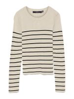 VERO MODA Pulover 'VMGIZELLE'  bež / crna