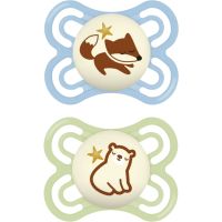 MAM Perfect Night 0+ months пустушка Blue/ Green 2 кс