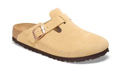 Birkenstock Boston Suede Leather Narrow fit Femei - Sandale Birkenstock - Maro deschis - 1026164-5 - Size: 5