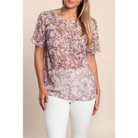 Bluza Kratkih Rukava, Ljubičasta
