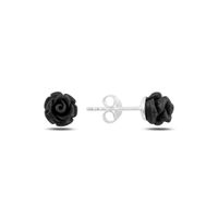 Olivie Strieborné náušnice ROZÁRIE BLACK 4980
