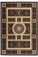 Kusový koberec Herat 105989 Black Cream 80x120 cm