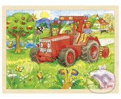 Traktor (Dřevěné puzzle) - puzzle z kategorie Maxi dílky