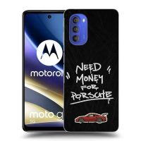 Silikónový prehľadný obal pre Motorola Moto G51 - Dark Racer