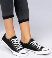 marka niezdefiniowana Black classic women's sneakers Menfis