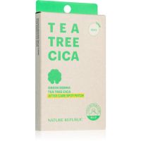 NATURE REPUBLIC Green Derma Tea Tree Cica After Care Spot Patch концентрат для проблемної шкіри для шкіри висушеної та подразненої лікуванням акне 60