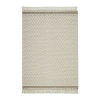 Linea Natura RUČNĚ TKANÝ KOBEREC, 160/230 cm, barvy stříbra, béžová