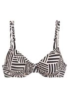 LASCANA Bikini gornji dio  ecru/prljavo bijela / crna