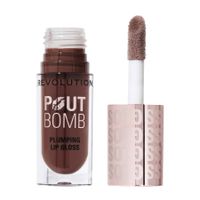 Revolution glos za ustnice - Pout Bomb Plumping Gloss - Espresso Cool Nude