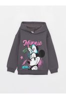 LC Waikiki Lcwk Minnie Mouse Printed Long Sleeve Girls Hoodie