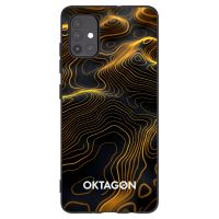 Silikónový čierny obal pre Samsung Galaxy A51 A515F - OKTAGON - Fightflow Abstract