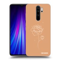 Silikónový prehľadný obal pre Xiaomi Redmi Note 8 Pro - Peonies