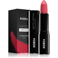 NOBEA Day-to-Day Matte Lipstick matirajući ruž za usne nijansa Coral #M17 3 g