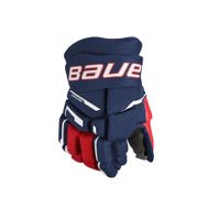 Rukavice Bauer Supreme M3 S23 JR, Junior, tmavo modrá-červená-biela, 10"