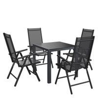 Ambia Garden ZOSTAVA ZÁHRADNÉHO NÁBYTKU kov, plast, textil