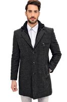 PLT8354 DEWBERRY SLIM-FIT COAT-PATTERNED ANTHRACITE