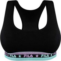 Fila WOMAN BRA Дамско спортно бюстие, черно, размер